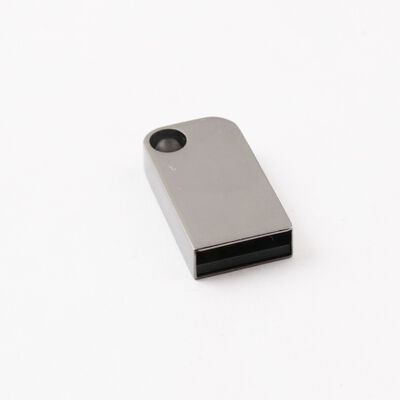 Mini clé USB avec trou, peut mettre un porte-clés, clé USB en métal, peut personnaliser le Logo Laser