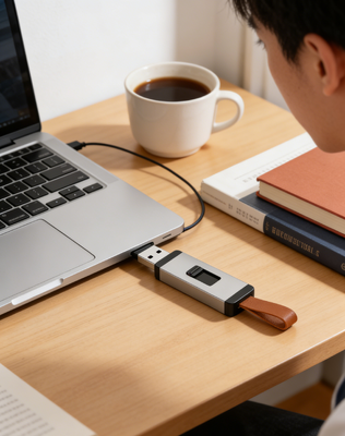 Lecteur instantané en aluminium de vitesse de lecture du logo 4G 20MB/S d'impression d'entraînement instantané d'Usb d'ODM en cuir