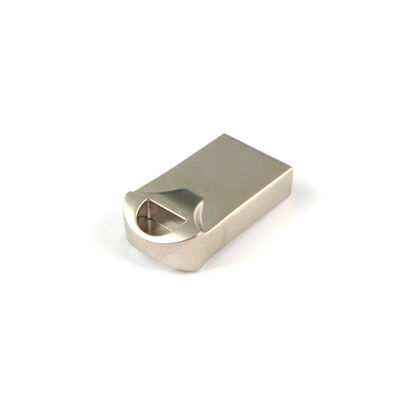 Argent avec clé USB en métal brillant vitesses de transfert de données rapides boîtier en métal Durable adapté au stockage de données sécurisé
