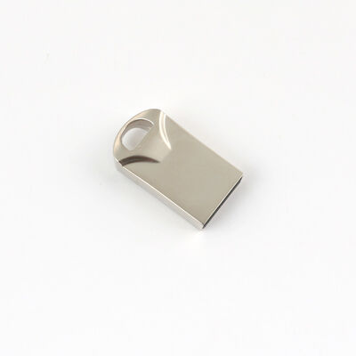 Argent avec clé USB en métal brillant vitesses de transfert de données rapides boîtier en métal Durable adapté au stockage de données sécurisé