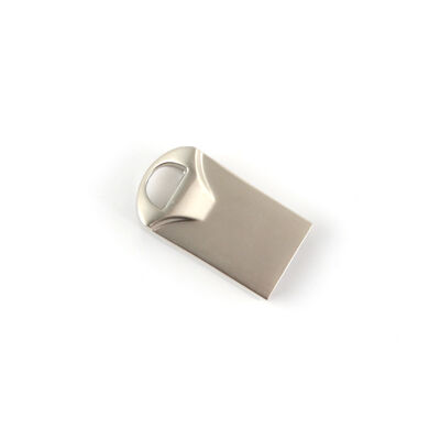 Argent avec clé USB en métal brillant vitesses de transfert de données rapides boîtier en métal Durable adapté au stockage de données sécurisé