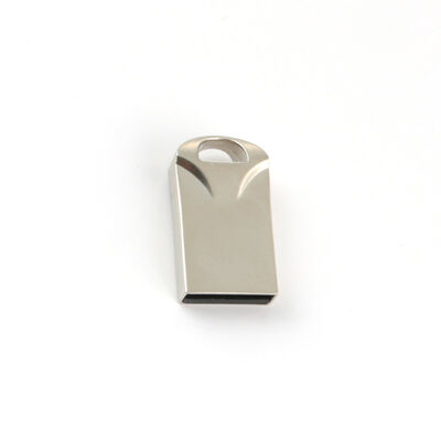 Argent avec clé USB en métal brillant vitesses de transfert de données rapides boîtier en métal Durable adapté au stockage de données sécurisé