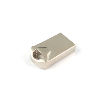 Argent avec clé USB en métal brillant vitesses de transfert de données rapides boîtier en métal Durable adapté au stockage de données sécurisé