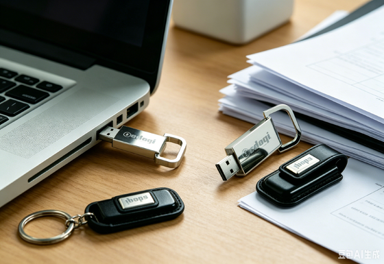 Clé USB en cuir OEM, couleur marron, solution de stockage portable élégante et durable, idéale pour les cadeaux d'entreprise et les événements