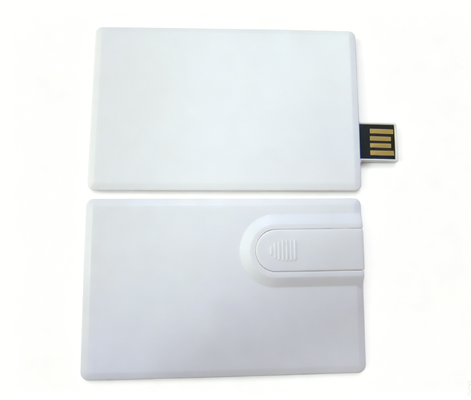 Clés USB 64 Go 128 Go Format Carte de Crédit avec Impression d'Œuvre d'Art en Couleurs Recto Verso, Idéales pour Conférences et Promotions d'Entreprise