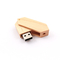 Lecteur instantané en bois 2,0 d'USB de torsion de 180 degrés et logo 50-100MB/S gravant en refief d'USB 3,0