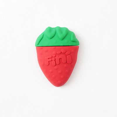 Le chocolat mignon de fraise de pastèque de bâton d'USB de moule ouvert de PVC a formé