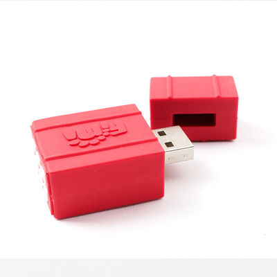 Le chocolat mignon de fraise de pastèque de bâton d'USB de moule ouvert de PVC a formé
