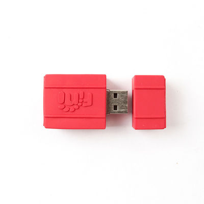 Le chocolat mignon de fraise de pastèque de bâton d'USB de moule ouvert de PVC a formé