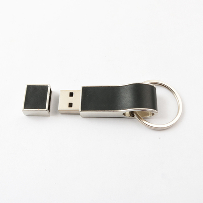 Commande instantanée en cuir noire d'USB avec la vitesse principale USB 2,0 et 3,0 de Ring Good Make Logo Fast