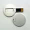 Mini carte de crédit ronde en métal USB Sticks UDP flash 2.0 FCC approuvé