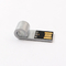 Bâton instantané de mémoire de laser formé par sifflement Logo Silver USB 2,0 de lecteur d'USB en métal