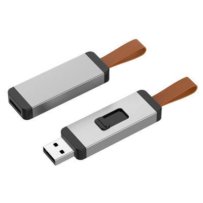 Lecteur instantané en aluminium de vitesse de lecture du logo 4G 20MB/S d'impression d'entraînement instantané d'Usb d'ODM en cuir