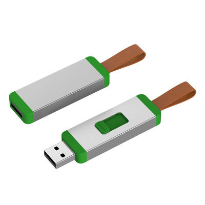 Lecteur instantané en aluminium de vitesse de lecture du logo 4G 20MB/S d'impression d'entraînement instantané d'Usb d'ODM en cuir