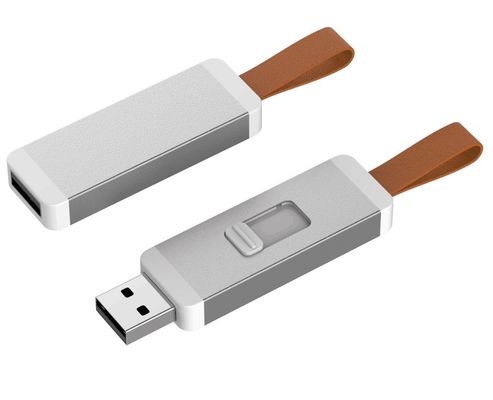 Lecteur instantané en aluminium de vitesse de lecture du logo 4G 20MB/S d'impression d'entraînement instantané d'Usb d'ODM en cuir