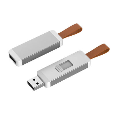 Lecteur instantané en aluminium de vitesse de lecture du logo 4G 20MB/S d'impression d'entraînement instantané d'Usb d'ODM en cuir