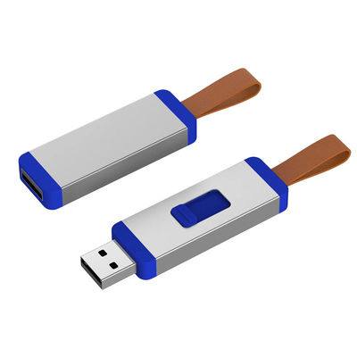 Lecteur instantané en aluminium de vitesse de lecture du logo 4G 20MB/S d'impression d'entraînement instantané d'Usb d'ODM en cuir