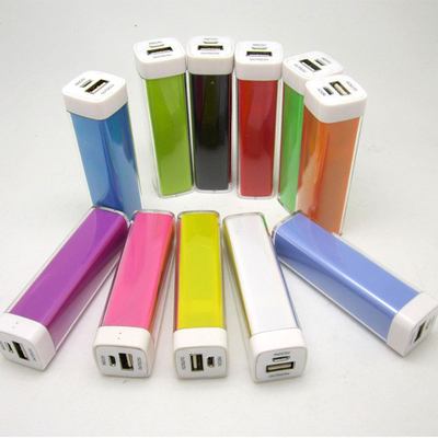 MAH Colorful Metal Power Bank 2000 91x25x25MM pour l'utilisation de cadeau