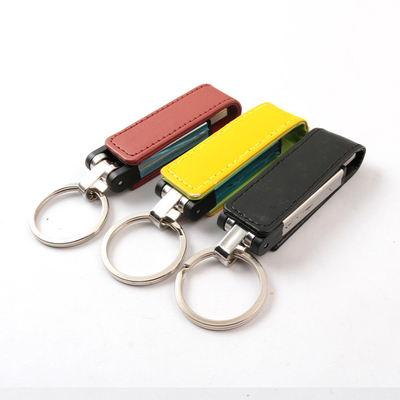 2,0 3,0 lecteurs flash Usb personnalisés par cuir d'unité centrale 32GB 256GB logo de gaufrage