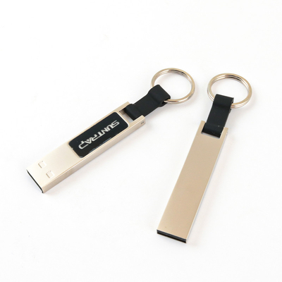 Clé USB en métal à lumière LED brillante lors de la lecture sur ordinateur USB 2.0 rapide