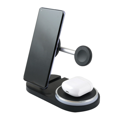 Chargeur sans fil pliant 3 en 1 de type C pour montre d'écouteur de téléphone