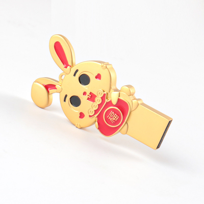 Le lapin a formé la norme européenne instantanée de la puce 128GB 80MB/S de la catégorie A d'entraînement d'Usb en métal