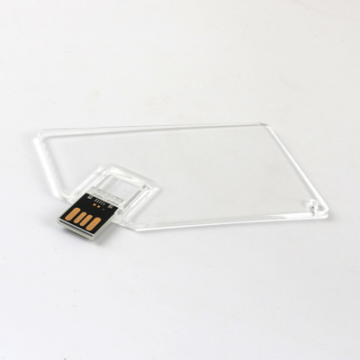 UDP 128GB 64GB 50MB/S du bâton 2,0 en plastique transparents de mémoire d'Usb de carte de crédit MINI