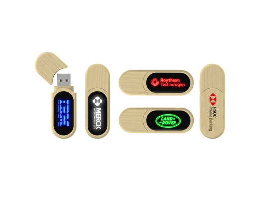 Vitesse rapide d'entraînement instantané en bois d'USB de lumière de LED quand lecture d'Usb à la volonté d'ordinateur brillante