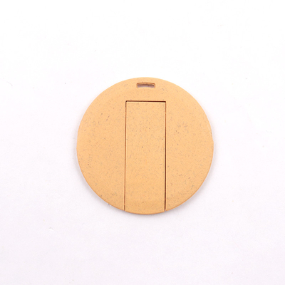 Réutilisez les cadeaux promotionnels de Straw Material Card Usb Stick 2,0 20MB/S 64GB 128GB