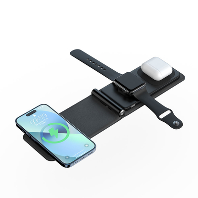 Chargeur sans fil se pliant de remplissage rapide pour le chargeur rapide d'IPhone Airpods AppleWatch
