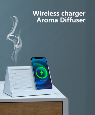 Diffuseur d'arôme humidificateur multifonction chargeur sans fil 3 en 1 15W 9V