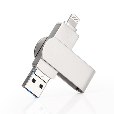 Disques flash USB OTG en argent Transfert de données rapide et facile avec fonction plug and play