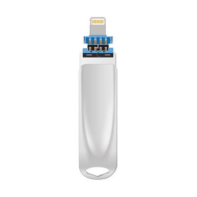 TYPE C usb argenté 3 en un avec connecteur USB 2.0 USB 3.0 et type C
