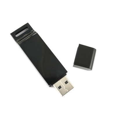 Mémoire USB noire recyclée 32G-1TB Corps personnalisable avec finition en huile de caoutchouc
