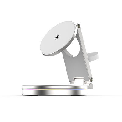 Chargeur sans fil magnétique à rotation de 360 degrés de 15 W avec câble de type C 98.3*24.7*95.8mm