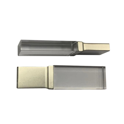 MINI UDP Flash USB Stick 2.0 Acrylique transparent avec logo gravé sur une grande partie de cristal