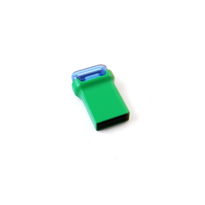 Clé USB Flash Métal Mini USB 3.0 de couleur verte, rectangulaire, avec puce flash de classe A
