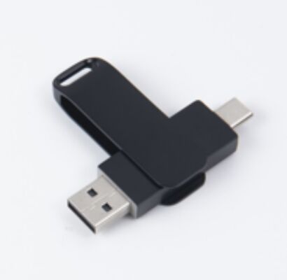 Corps noir USB 3.0 avec type C à la fois le port USB lecteur flash téléphone et ordinateur boîte Compatibilité 256GB 512GB