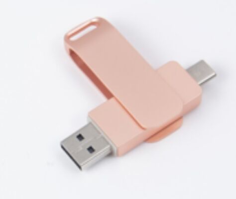 Rose Gold Usb 3.0 avec type C à la fois port USB Flash Drive Compatibilité téléphone et ordinateur 256GB 512GB