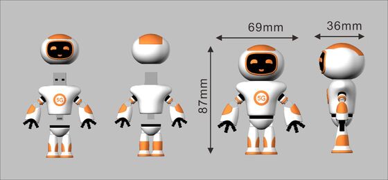 Clé USB 2.0 et 3.0 d'instantané d'Usb de PVC de personnage de dessin animé mignon de