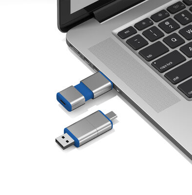 Tous les lecteurs flash USB H2 USB + Type C passés peuvent logo OEM un corps USB