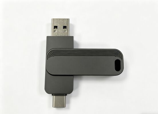 Clé USB 3.0 + Type C 1005 de couleur noire, Test H2 réussi, clé USB de Type C, correspondance rapide avec les normes américaines et européennes