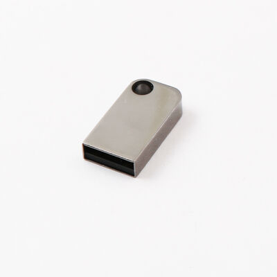 Mini clé USB avec trou, peut mettre un porte-clés, clé USB en métal, peut personnaliser le Logo Laser