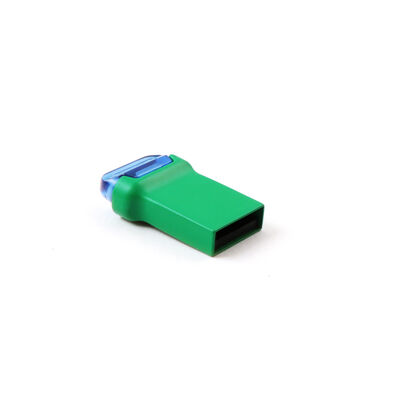 Mini clé USB en métal, couleur du corps vert, lecteur Flash Udp, peut personnaliser le Logo et l'emballage