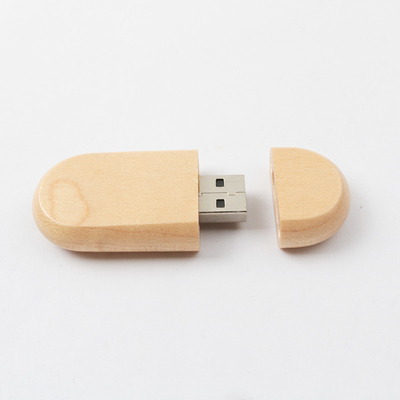 Clé usb en bois personnalisée en bambou d'érable 128 Go de longueur 60 mm