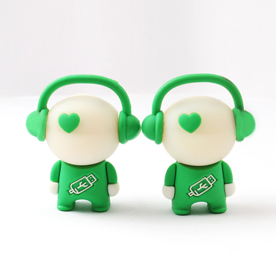 2,0 3,0 certification de FCC de mémoire complète de la mémoire flash USB 16G 64G de bande dessinée de PVC