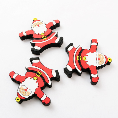Lecteur instantané 3,0 d'USB de moule ouvert de PVC de Santa Claus pour le cadeau de Noël