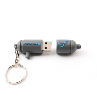 2,0 PVC 3,0 15MB/S mou personnalisé a adapté des commandes aux besoins du client d'Usb avec le porte-clés