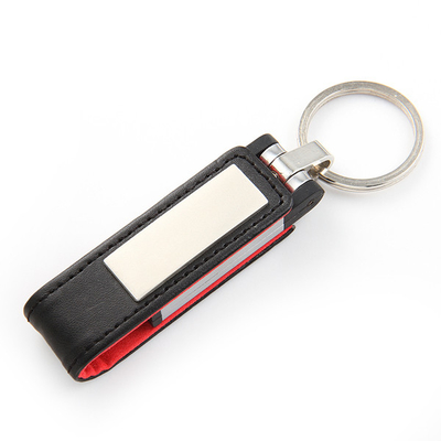 Boîtier en métal Clé USB en cuir véritable 64 Go 128 Go 256 Go approuvée par la FCC