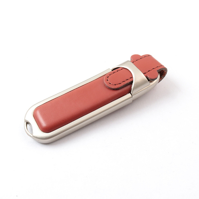 Lecteur flash USB en cuir PU 8 Go 16 Go 32 Go Vitesse rapide 80 Mo/S 2.0 3.0